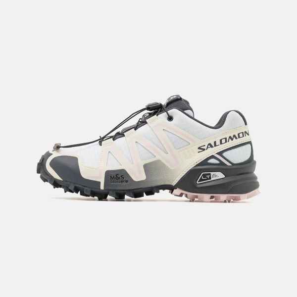 Кроссовки Salomon Speedcross 3 Unisex, белый/светло-розовый/серый